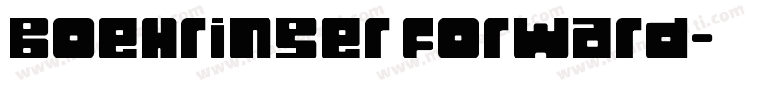 Boehringer Forward字体转换